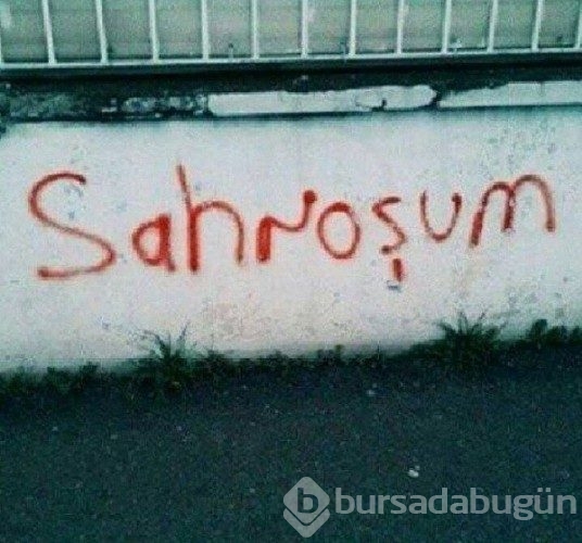 İlginç duvar yazıları