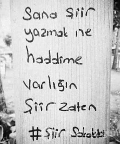 İlginç duvar yazıları