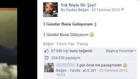 Efsane olan Facebook yorumları