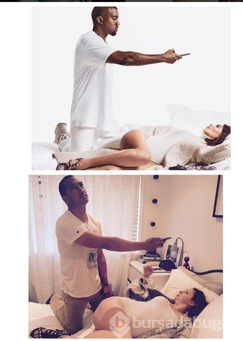 Ünlülerin fotoğraflarıyla dalga geçen kadın