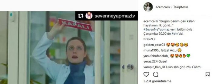 Ünlülerin instagram paylaşımları (30.10.2017)