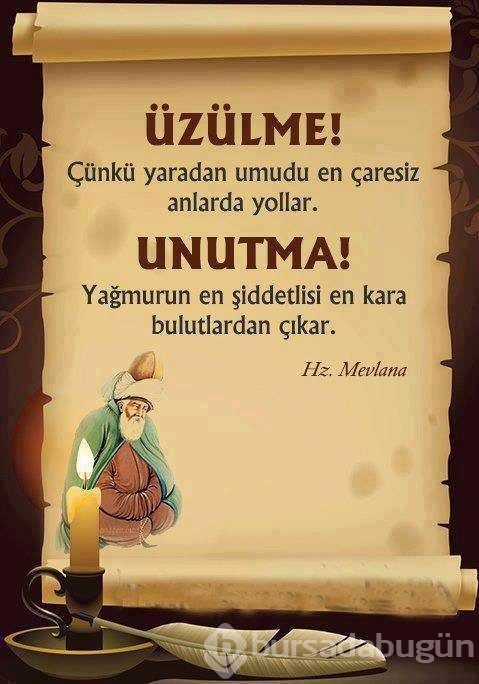 Mevlana sözleri
