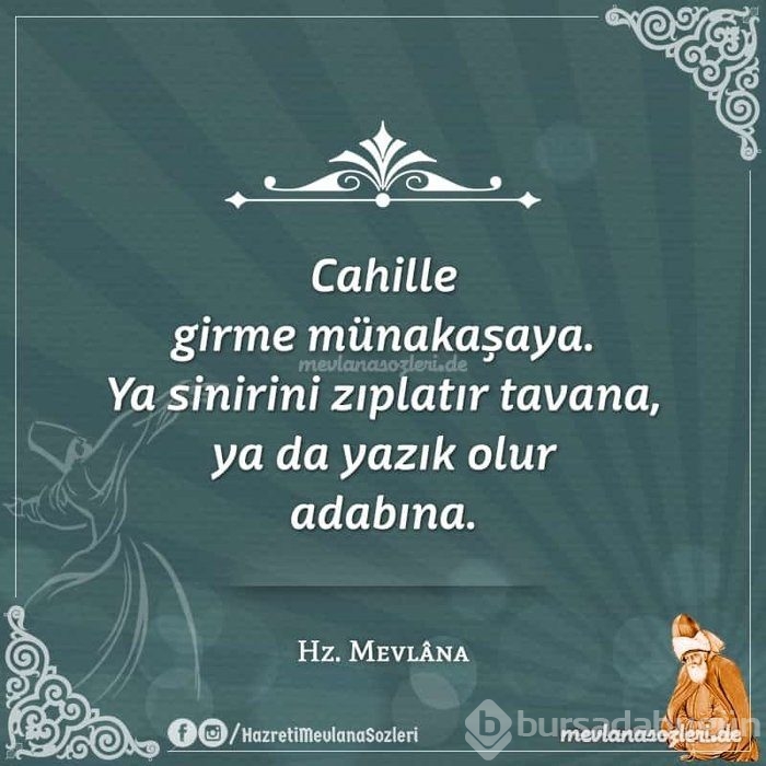 Mevlana sözleri