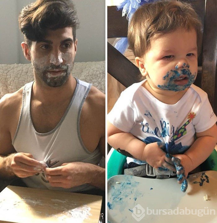 Bebek model amcası rakip oldu