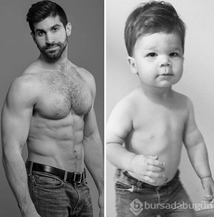 Bebek model amcası rakip oldu