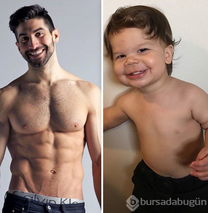 Bebek model amcası rakip oldu