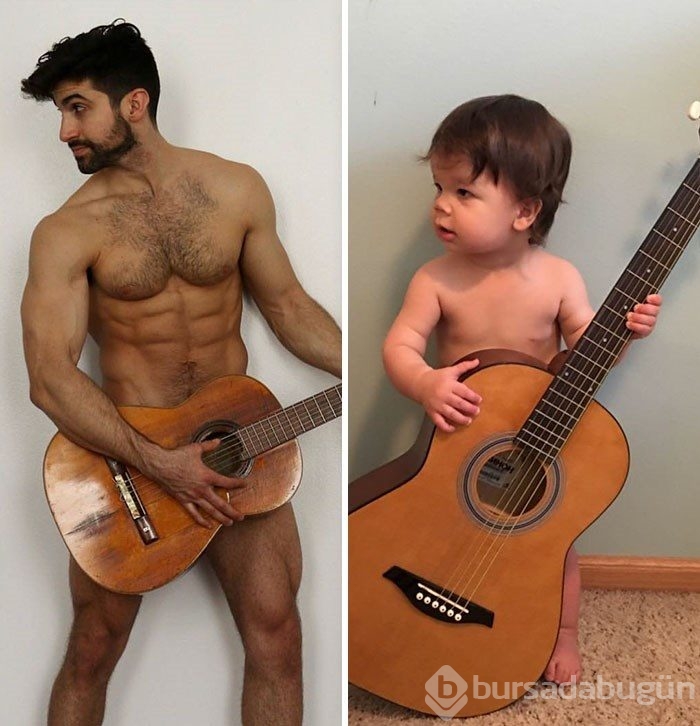 Bebek model amcası rakip oldu
