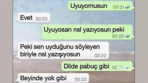 Komik Whatsapp konuşmaları