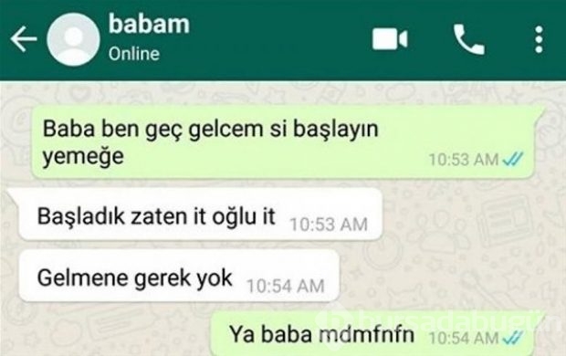 Komik Whatsapp konuşmaları