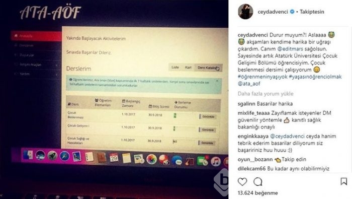 Ünlülerin instagram paylaşımları (31.10.2017)