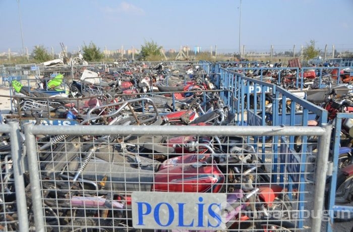500 çalıntı motosiklet ele geçirildi