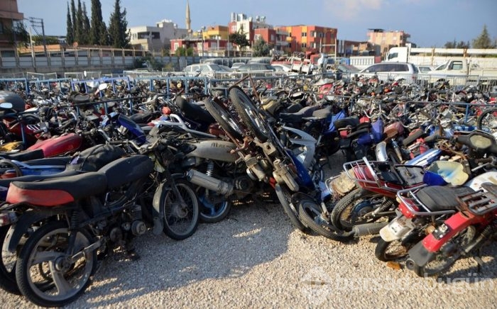 500 çalıntı motosiklet ele geçirildi