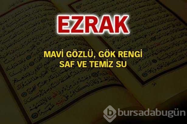 Kuran-ı Kerim'de geçen isimler ve anlamları