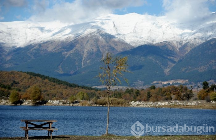Bursa'da Gököz Göleti büyülüyor 