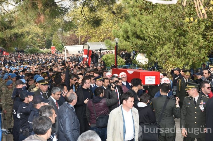 Bursa şehidini sonsuzluğa uğurladı!