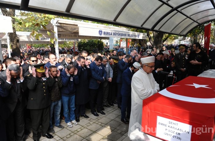 Bursa şehidini sonsuzluğa uğurladı!