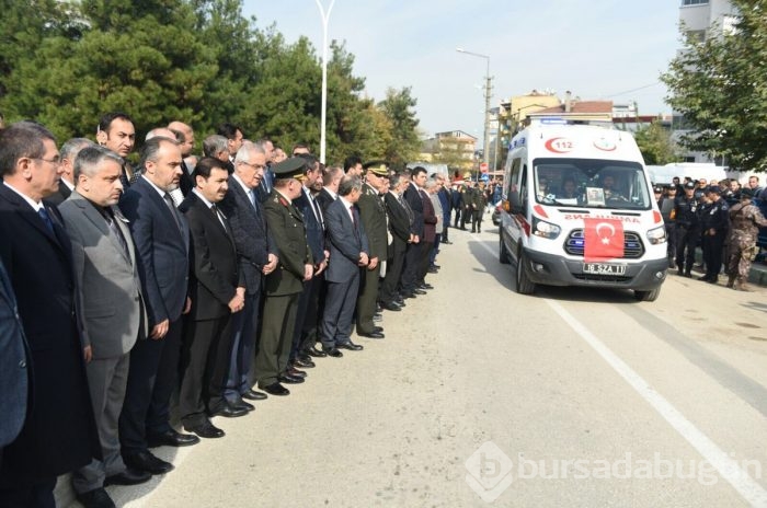 Bursa şehidini sonsuzluğa uğurladı!