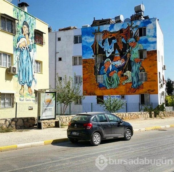 Binalar grafiti ile güzelleşiyor