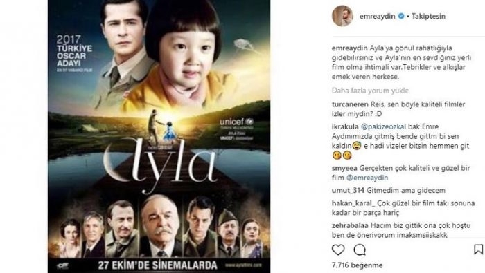 Ünlülerin instagram paylaşımları (06.11.2017)