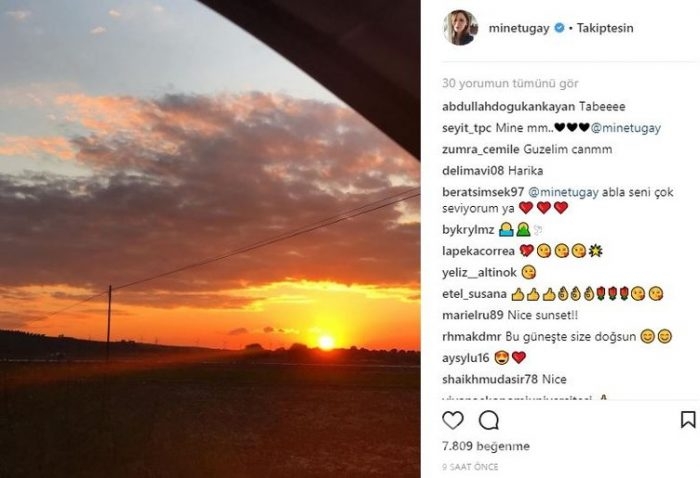 Ünlülerin instagram paylaşımları (06.11.2017)