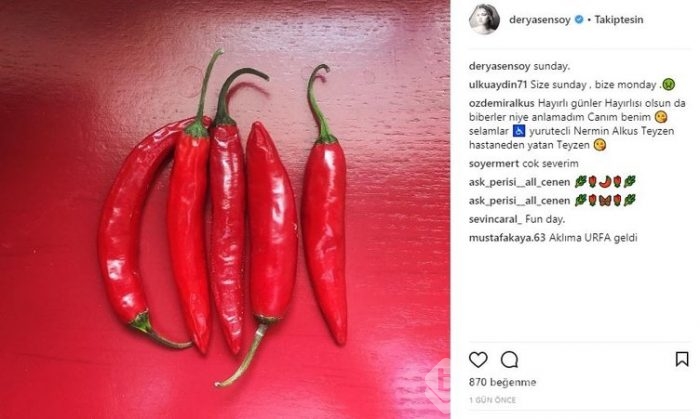 Ünlülerin instagram paylaşımları (06.11.2017)