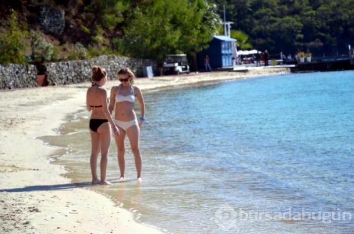 Kasım'da deniz keyfi