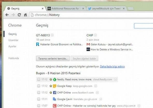 Chrome'un az bilinen özellikleri