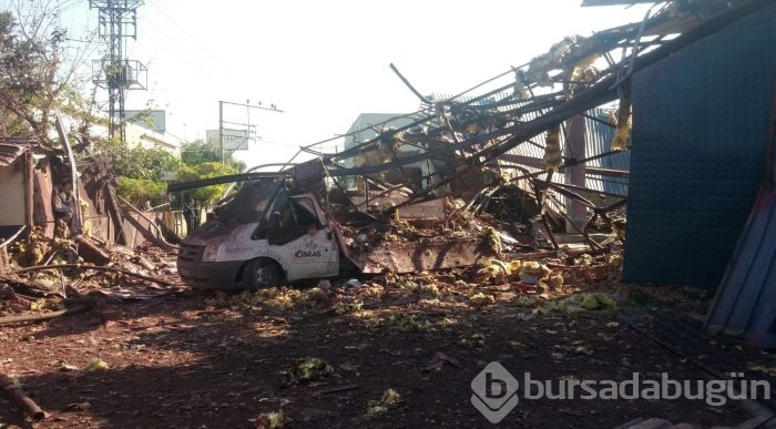 Bursa'da fabrikada patlama oldu!	