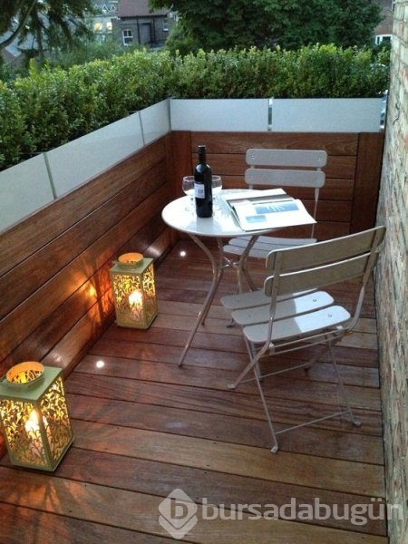 Rengarenk balkon dekorasyonu