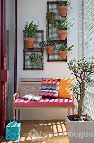 Rengarenk balkon dekorasyonu