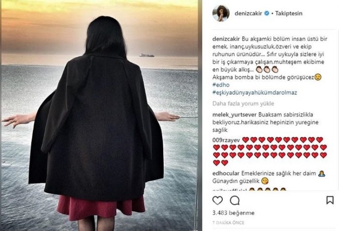 Ünlülerin İnstagram paylaşımları (14.11.2017)