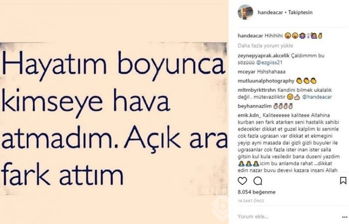 Ünlülerin İnstagram paylaşımları (15.11.2017)