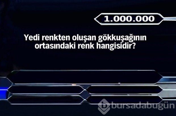 İşte 1 milyonluk 11 final sorusu