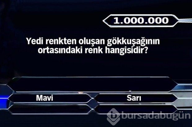 İşte 1 milyonluk 11 final sorusu