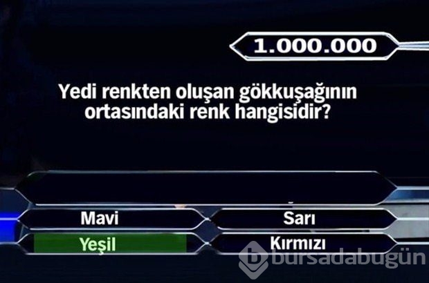 İşte 1 milyonluk 11 final sorusu