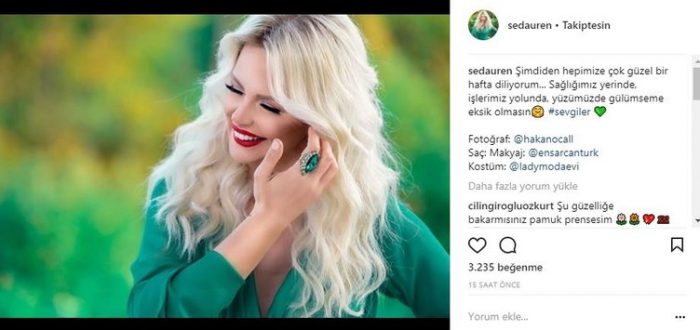 Ünlülerin İnstagram paylaşımları (20.11.2017)
