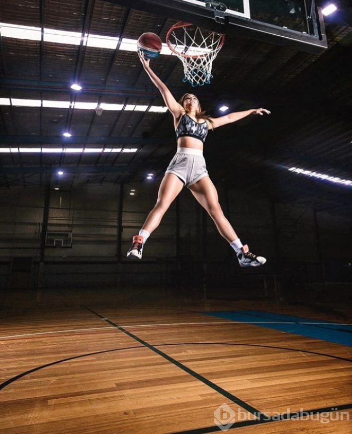 Basketbol sevgisi yeter! İnstagram'ı sallıyor
