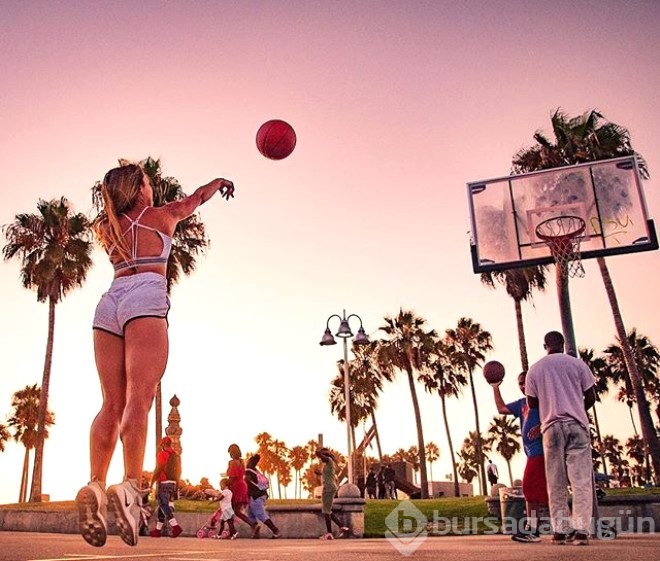 Basketbol sevgisi yeter! İnstagram'ı sallıyor
