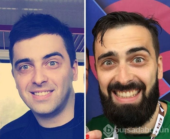 Erkeklerin sakalla inanılmaz değişimi