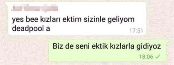 Komik WhatsApp konuşmaları