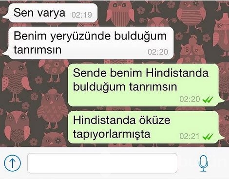 Komik WhatsApp konuşmaları