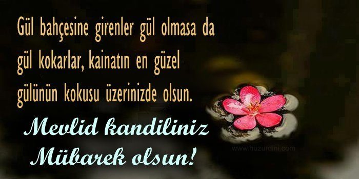 Mevlid Kandili kutlama mesajları 