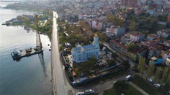 Demir Kilise'nin son durumu havadan görüntülendi