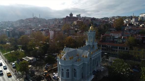 Demir Kilise'nin son durumu havadan görüntülendi