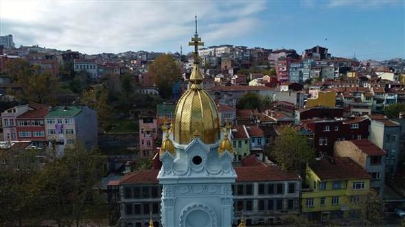 Demir Kilise'nin son durumu havadan görüntülendi