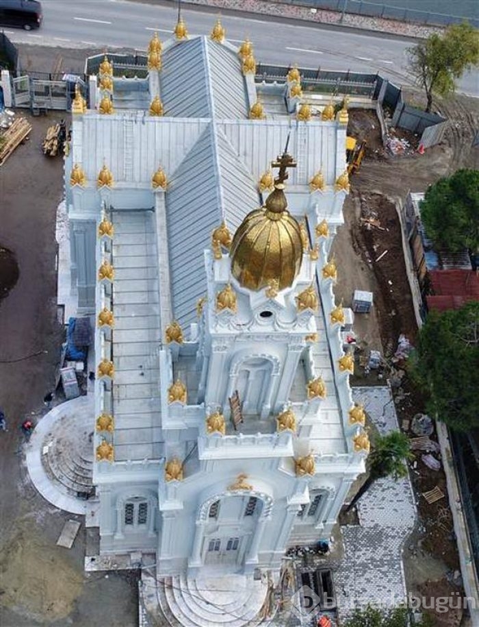 Demir Kilise'nin son durumu havadan görüntülendi