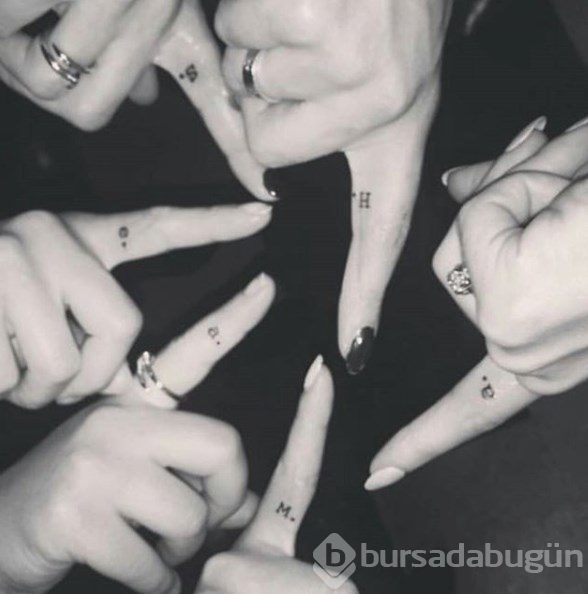 Yakın arkadaşların yaptırdıkları dövmeler