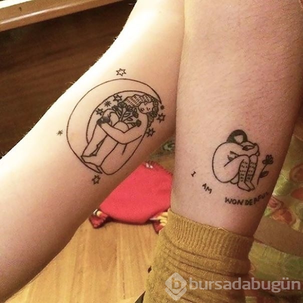 Yakın arkadaşların yaptırdıkları dövmeler