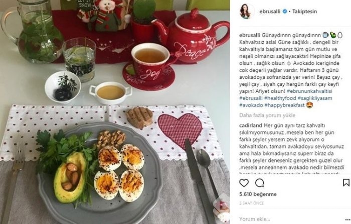 Ünlülerin Instagram paylaşımları (05.12.2017)