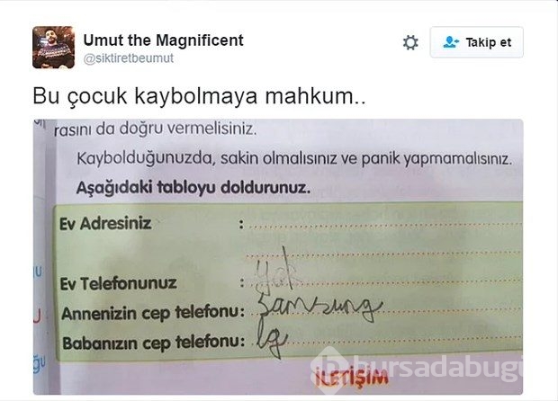 Çocukların verdiği ilginç cevaplar